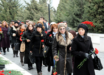 Azerbaijani public honors 20 January tragedy victims’ blessed memory. Baku, Azerbaijan, Jan.20, 2014