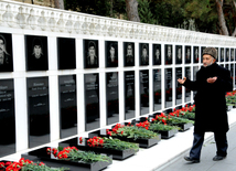 Azerbaijani public honors 20 January tragedy victims’ blessed memory. Baku, Azerbaijan, Jan.20, 2014