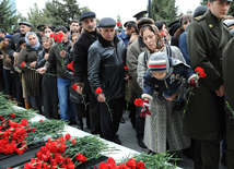 Azerbaijani public honors 20 January tragedy victims’ blessed memory. Baku, Azerbaijan, Jan.20, 2014