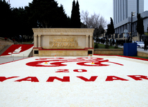 Azerbaijani public honors 20 January tragedy victims’ blessed memory. Baku, Azerbaijan, Jan.20, 2014