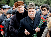 Azerbaijani public honors 20 January tragedy victims’ blessed memory. Baku, Azerbaijan, Jan.20, 2014