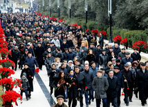 Azerbaijani public honors 20 January tragedy victims’ blessed memory. Baku, Azerbaijan, Jan.20, 2014