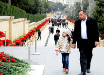 Azerbaijani public honors 20 January tragedy victims’ blessed memory. Baku, Azerbaijan, Jan.20, 2014