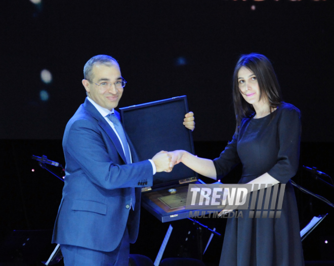 Awarding ceremony of talented and creative young people on the occasion of February 2 - Day of Youth. Baku, Azerbaijan, Feb.05, 2014 