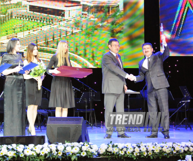 Awarding ceremony of talented and creative young people on the occasion of February 2 - Day of Youth. Baku, Azerbaijan, Feb.05, 2014 