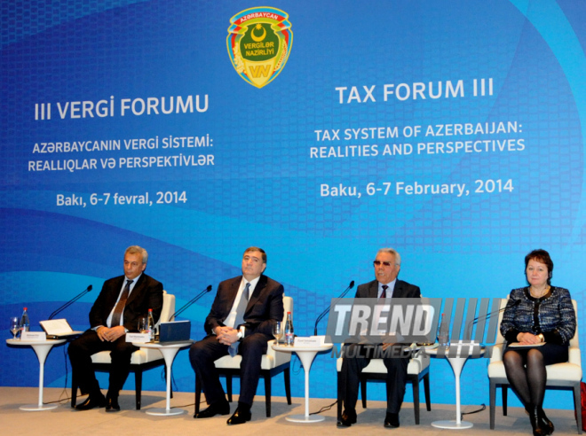 The third Tax Forum: "Azerbaijani tax system: realities and prospects". Baku, Azerbaijan, Feb.07, 2014