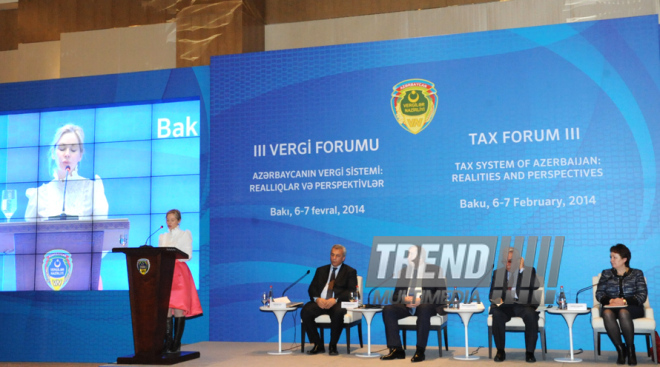 The third Tax Forum: "Azerbaijani tax system: realities and prospects". Baku, Azerbaijan, Feb.07, 2014