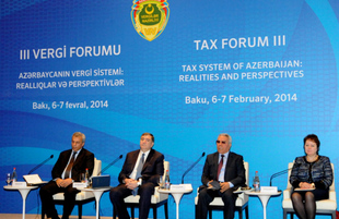 The third Tax Forum: "Azerbaijani tax system: realities and prospects". Baku, Azerbaijan, Feb.07, 2014