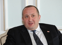 Georgian President Giorgi Margvelashvili. Baku, Azerbaijan, Feb.12, 2014