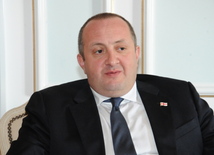 Georgian President Giorgi Margvelashvili. Baku, Azerbaijan, Feb.12, 2014