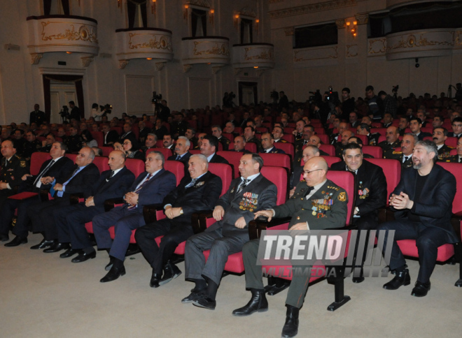 Solemn ceremony under the motto "Azerbaijani veterans of Afghanistan ready for any order of the Supreme Commander!" dedicated to the 25th anniversary of the Soviet troops withdrawal from Afghanistan. Baku, Azerbaijan, Feb.19, 2014 