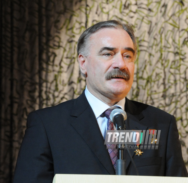 Solemn ceremony under the motto "Azerbaijani veterans of Afghanistan ready for any order of the Supreme Commander!" dedicated to the 25th anniversary of the Soviet troops withdrawal from Afghanistan. Baku, Azerbaijan, Feb.19, 2014 