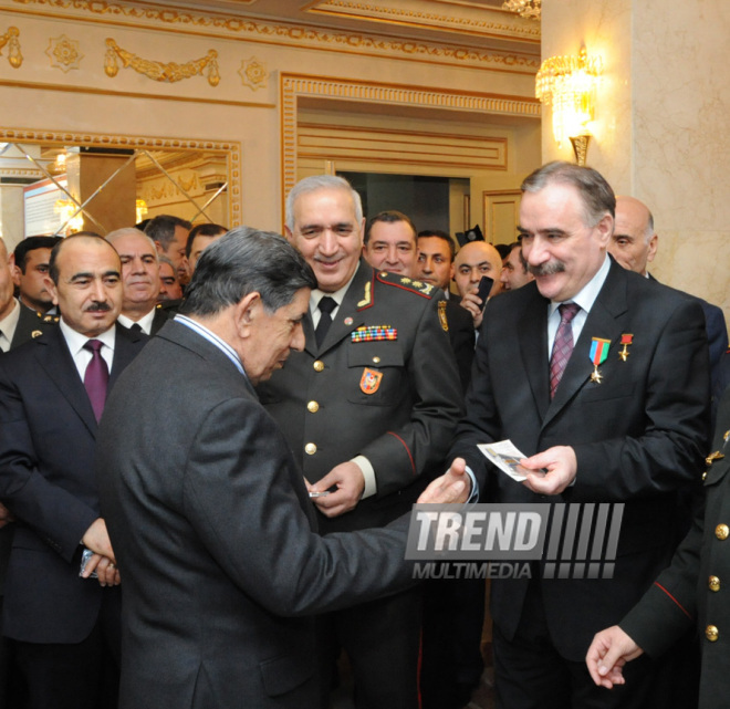 Solemn ceremony under the motto "Azerbaijani veterans of Afghanistan ready for any order of the Supreme Commander!" dedicated to the 25th anniversary of the Soviet troops withdrawal from Afghanistan. Baku, Azerbaijan, Feb.19, 2014 