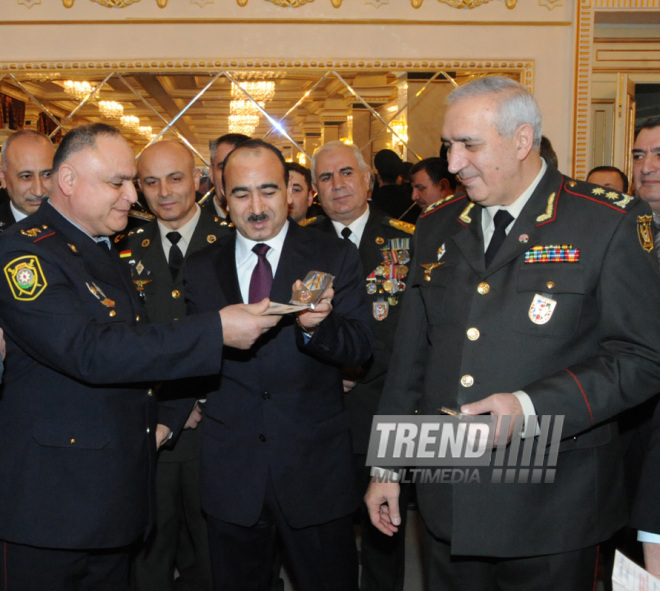 Solemn ceremony under the motto "Azerbaijani veterans of Afghanistan ready for any order of the Supreme Commander!" dedicated to the 25th anniversary of the Soviet troops withdrawal from Afghanistan. Baku, Azerbaijan, Feb.19, 2014 