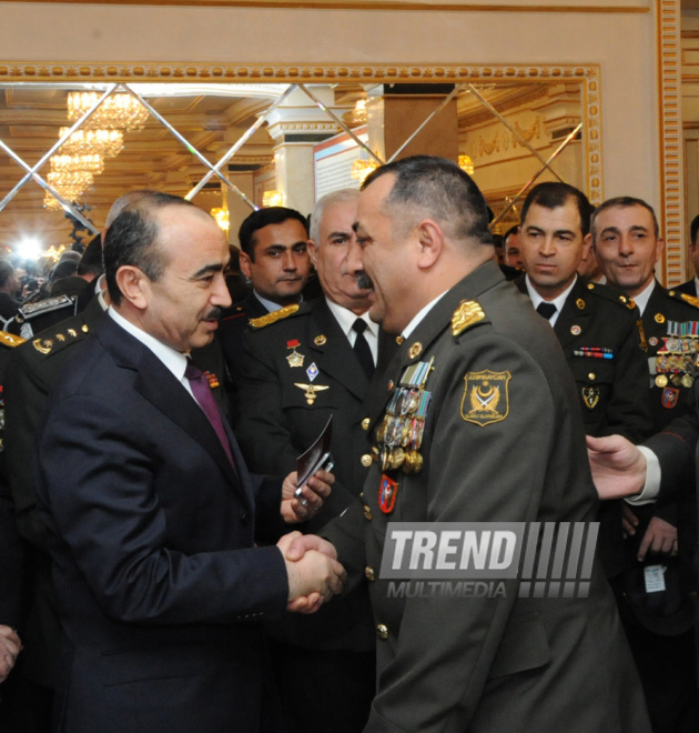 Solemn ceremony under the motto "Azerbaijani veterans of Afghanistan ready for any order of the Supreme Commander!" dedicated to the 25th anniversary of the Soviet troops withdrawal from Afghanistan. Baku, Azerbaijan, Feb.19, 2014 