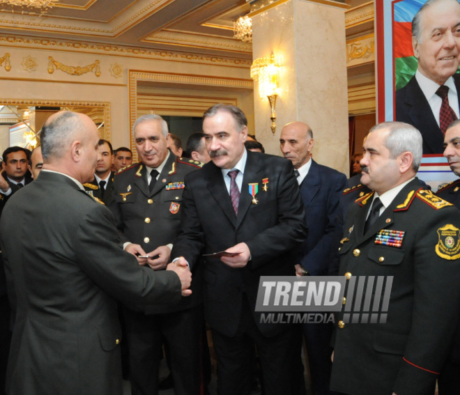 Solemn ceremony under the motto "Azerbaijani veterans of Afghanistan ready for any order of the Supreme Commander!" dedicated to the 25th anniversary of the Soviet troops withdrawal from Afghanistan. Baku, Azerbaijan, Feb.19, 2014 