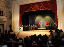 Solemn ceremony under the motto "Azerbaijani veterans of Afghanistan ready for any order of the Supreme Commander!" dedicated to the 25th anniversary of the Soviet troops withdrawal from Afghanistan. Baku, Azerbaijan, Feb.19, 2014 