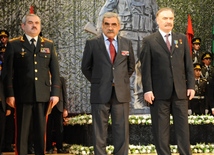 Solemn ceremony under the motto "Azerbaijani veterans of Afghanistan ready for any order of the Supreme Commander!" dedicated to the 25th anniversary of the Soviet troops withdrawal from Afghanistan. Baku, Azerbaijan, Feb.19, 2014 