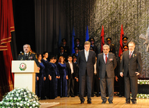 Solemn ceremony under the motto "Azerbaijani veterans of Afghanistan ready for any order of the Supreme Commander!" dedicated to the 25th anniversary of the Soviet troops withdrawal from Afghanistan. Baku, Azerbaijan, Feb.19, 2014 