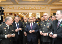 Solemn ceremony under the motto "Azerbaijani veterans of Afghanistan ready for any order of the Supreme Commander!" dedicated to the 25th anniversary of the Soviet troops withdrawal from Afghanistan. Baku, Azerbaijan, Feb.19, 2014 