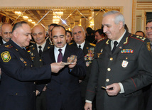 Solemn ceremony under the motto "Azerbaijani veterans of Afghanistan ready for any order of the Supreme Commander!" dedicated to the 25th anniversary of the Soviet troops withdrawal from Afghanistan. Baku, Azerbaijan, Feb.19, 2014 