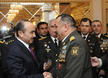 Solemn ceremony under the motto "Azerbaijani veterans of Afghanistan ready for any order of the Supreme Commander!" dedicated to the 25th anniversary of the Soviet troops withdrawal from Afghanistan. Baku, Azerbaijan, Feb.19, 2014 