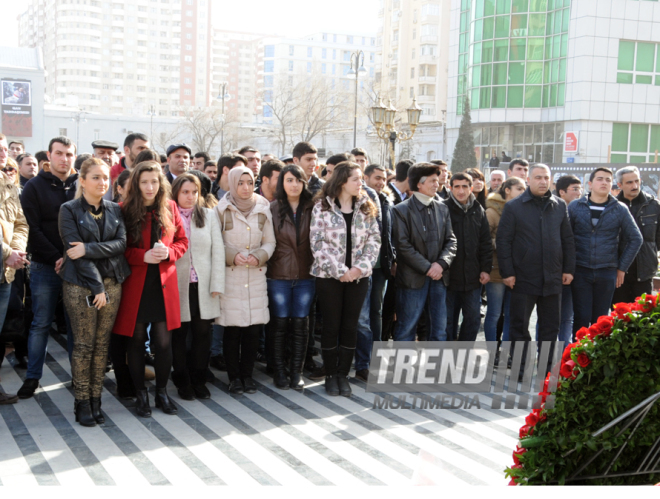 Azerbaijani public reveres memory of Khojaly genocide victims. Baku, Azerbaijan, Feb.26, 2014