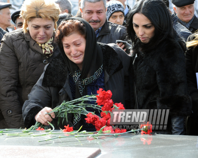 Azerbaijani public reveres memory of Khojaly genocide victims. Baku, Azerbaijan, Feb.26, 2014