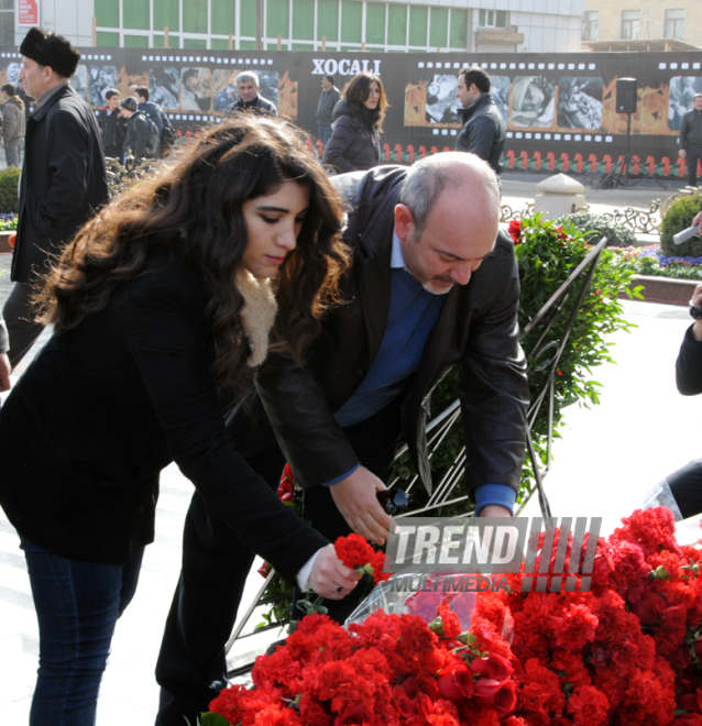 Azerbaijani public reveres memory of Khojaly genocide victims. Baku, Azerbaijan, Feb.26, 2014