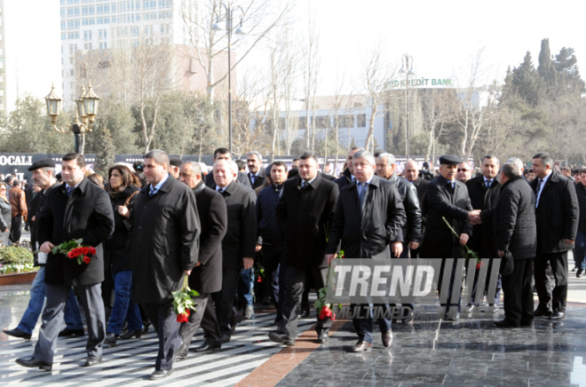 Azerbaijani public reveres memory of Khojaly genocide victims. Baku, Azerbaijan, Feb.26, 2014