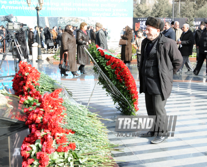 Azerbaijani public reveres memory of Khojaly genocide victims. Baku, Azerbaijan, Feb.26, 2014