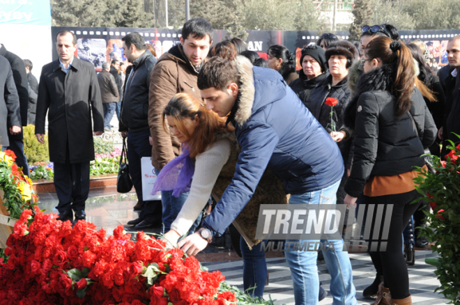 Azerbaijani public reveres memory of Khojaly genocide victims. Baku, Azerbaijan, Feb.26, 2014