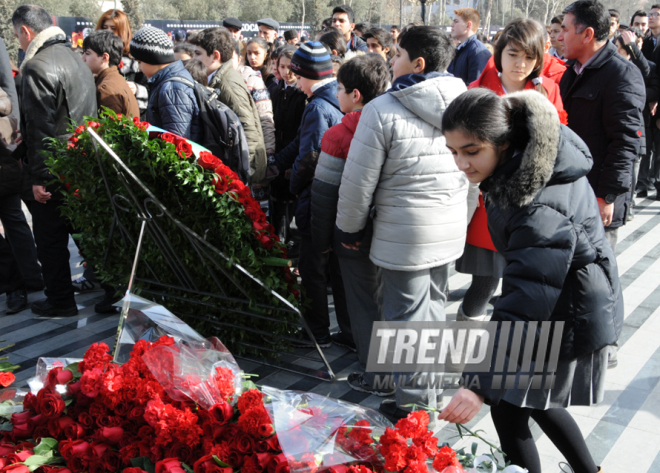 Azerbaijani public reveres memory of Khojaly genocide victims. Baku, Azerbaijan, Feb.26, 2014