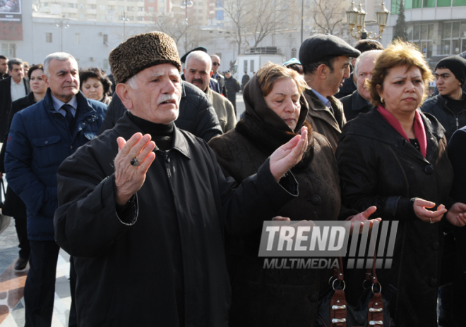 Azerbaijani public reveres memory of Khojaly genocide victims. Baku, Azerbaijan, Feb.26, 2014