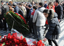 Azerbaijani public reveres memory of Khojaly genocide victims. Baku, Azerbaijan, Feb.26, 2014