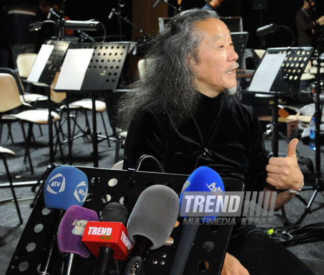 The solo concert of Kitaro, a worldwide famous Japanese recording artist, composer, musician, arranger, and the winner of a Grammy and a Golden Globe Award. Baku, Azerbaijan, March 07, 2014