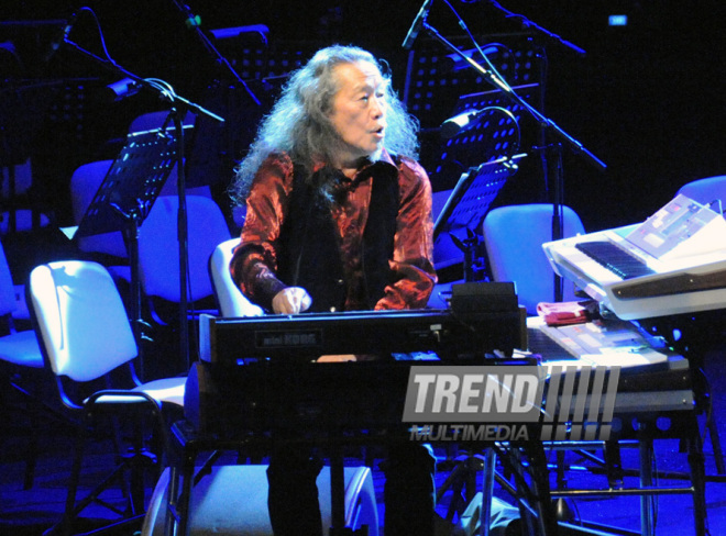 The solo concert of Kitaro, a worldwide famous Japanese recording artist, composer, musician, arranger, and the winner of a Grammy and a Golden Globe Award. Baku, Azerbaijan, March 07, 2014