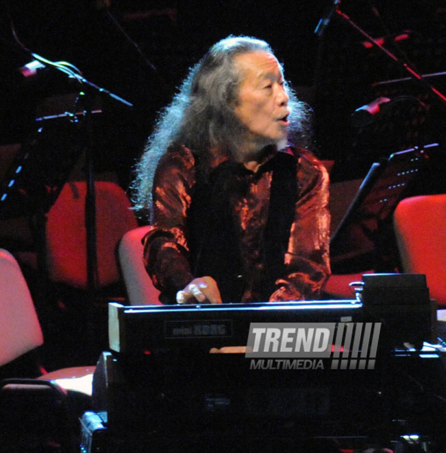 The solo concert of Kitaro, a worldwide famous Japanese recording artist, composer, musician, arranger, and the winner of a Grammy and a Golden Globe Award. Baku, Azerbaijan, March 07, 2014