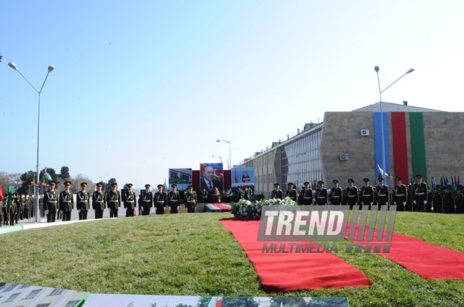 Solemn event marks 10th anniversary of naming High Military School after Heydar Aliyev. Baku, Azerbaijan, March 14, 2014