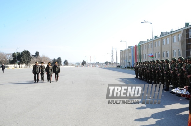 Solemn event marks 10th anniversary of naming High Military School after Heydar Aliyev. Baku, Azerbaijan, March 14, 2014