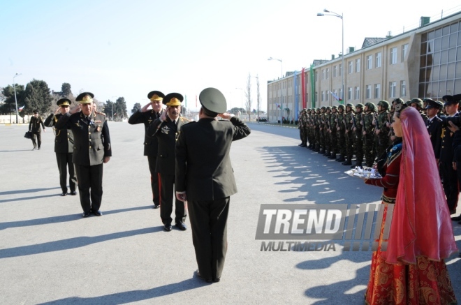 Solemn event marks 10th anniversary of naming High Military School after Heydar Aliyev. Baku, Azerbaijan, March 14, 2014