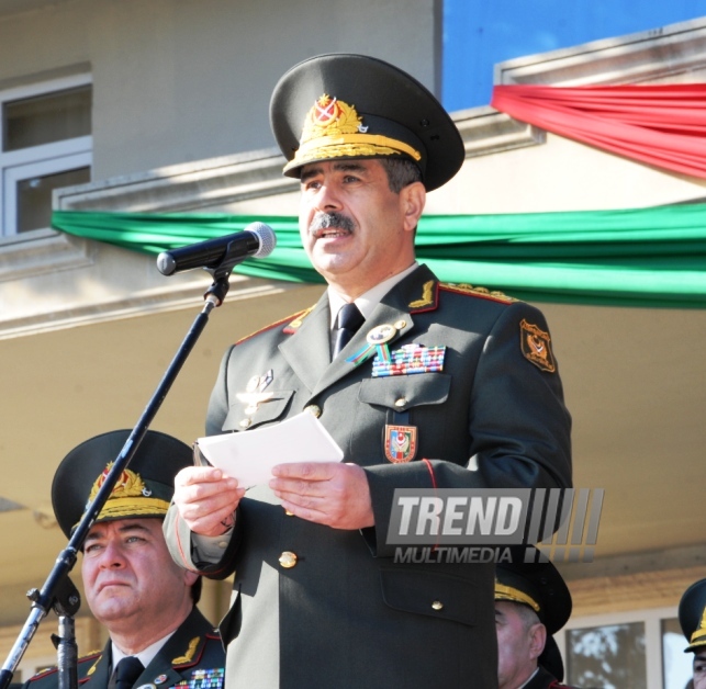 Solemn event marks 10th anniversary of naming High Military School after Heydar Aliyev. Baku, Azerbaijan, March 14, 2014