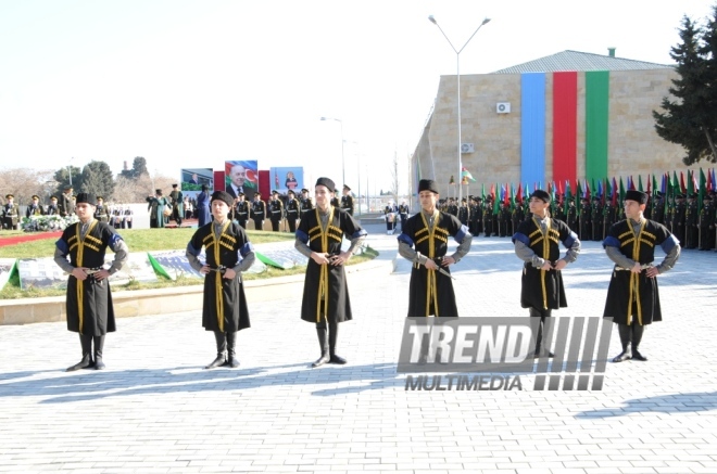 Solemn event marks 10th anniversary of naming High Military School after Heydar Aliyev. Baku, Azerbaijan, March 14, 2014