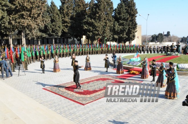 Solemn event marks 10th anniversary of naming High Military School after Heydar Aliyev. Baku, Azerbaijan, March 14, 2014