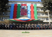 Solemn event marks 10th anniversary of naming High Military School after Heydar Aliyev. Baku, Azerbaijan, March 14, 2014