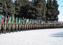 Solemn event marks 10th anniversary of naming High Military School after Heydar Aliyev. Baku, Azerbaijan, March 14, 2014