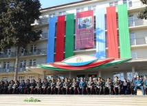 Solemn event marks 10th anniversary of naming High Military School after Heydar Aliyev. Baku, Azerbaijan, March 14, 2014