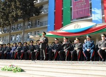 Solemn event marks 10th anniversary of naming High Military School after Heydar Aliyev. Baku, Azerbaijan, March 14, 2014