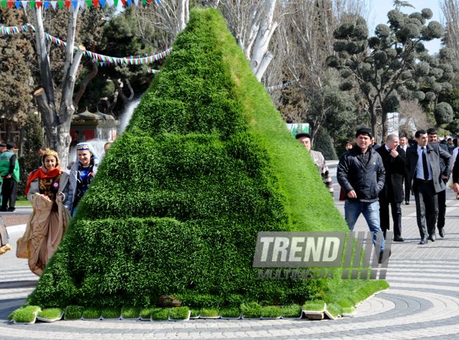 Novruz mood in Azerbaijan. Baku, Azerbaijan, March 19, 2014