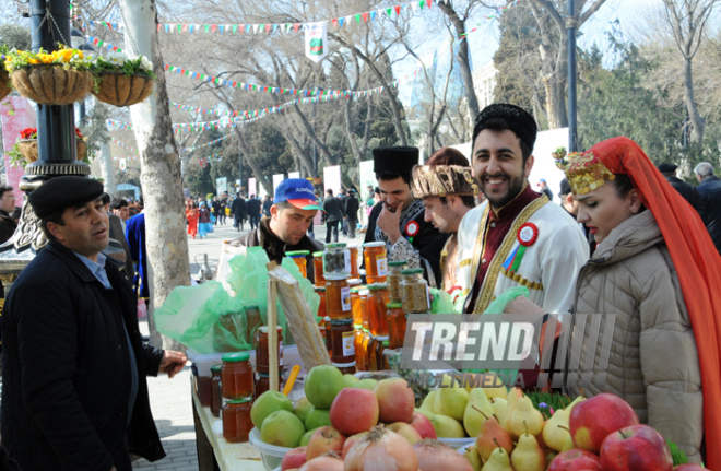 Novruz mood in Azerbaijan. Baku, Azerbaijan, March 19, 2014